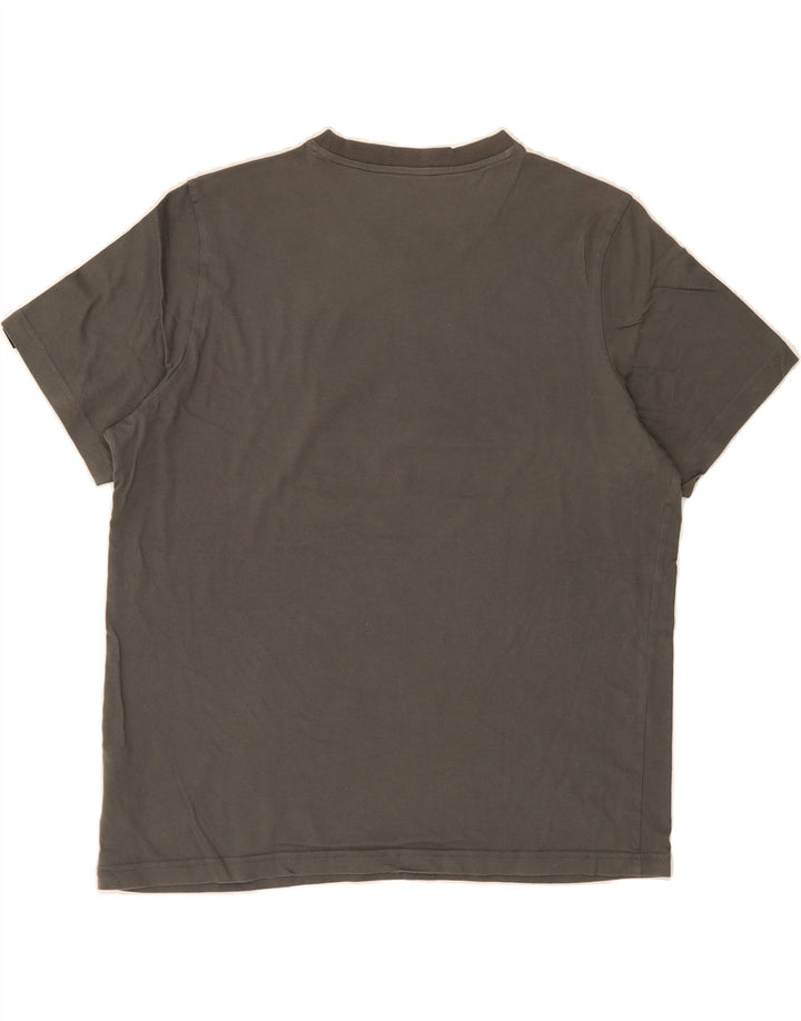 ADIDAS Mens Graphic T-Shirt Top Medium Grey Cotton Vintage Adidas and Second-Hand Adidas from Messina Hembry 