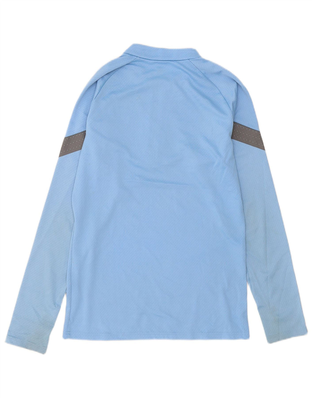 Maglia da tuta da uomo Puma con zip e collo, piccola, in poliestere a blocchi di colore blu