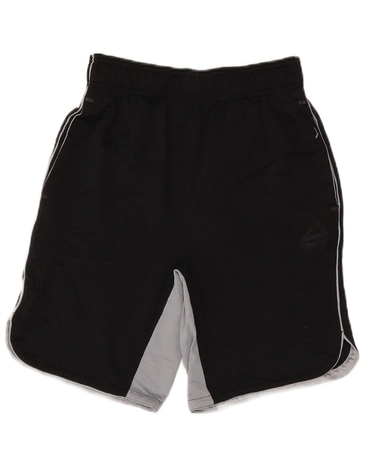 Reebok Mens Sport Shorts Small Black Colourblock Polyester