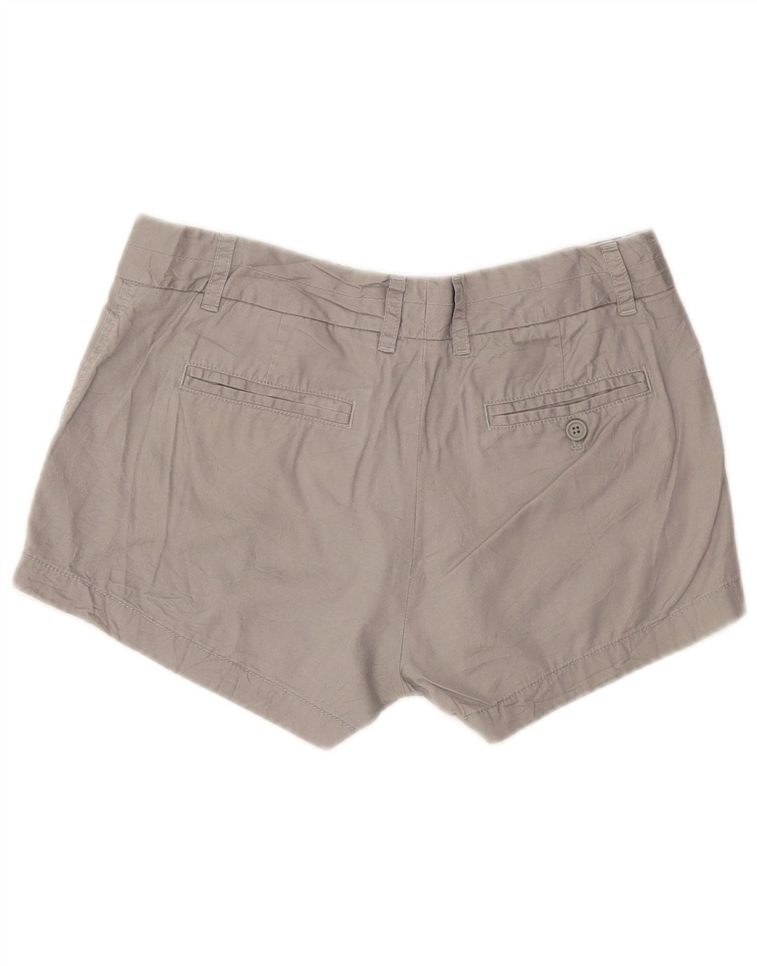 Short Chino Femme Crew US 6 Medium W25 Gris Coton
