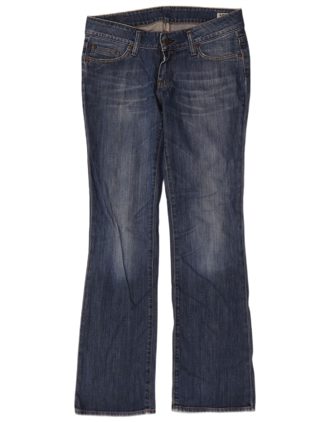 Lee Womens Coral Bootcut Jeans W30 L33 Blue Cotton