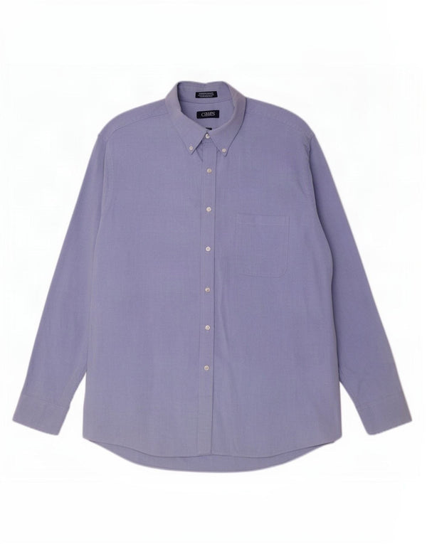Chaps Camisa para hombre Talla 17 1/2 XL Algodón azul