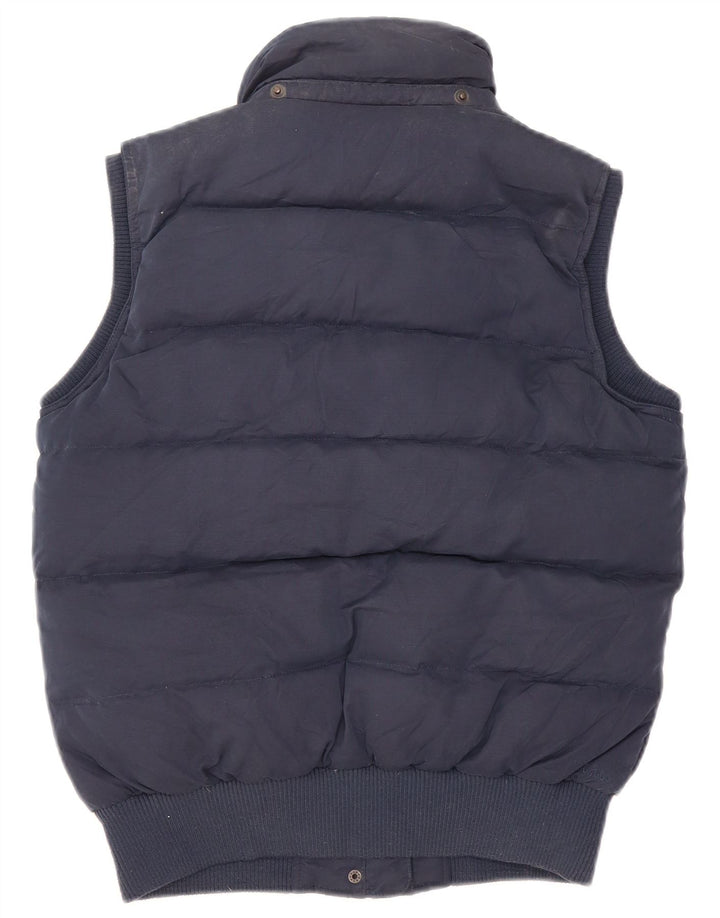 Fat Face Womens Sherpa Padded Gilet UK 12 Medium  Navy Blue Polyester