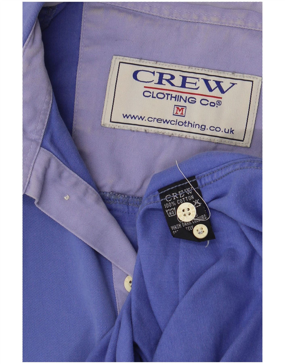Crew Clothing Herre Pullover Shirt Medium Blue Bomuld