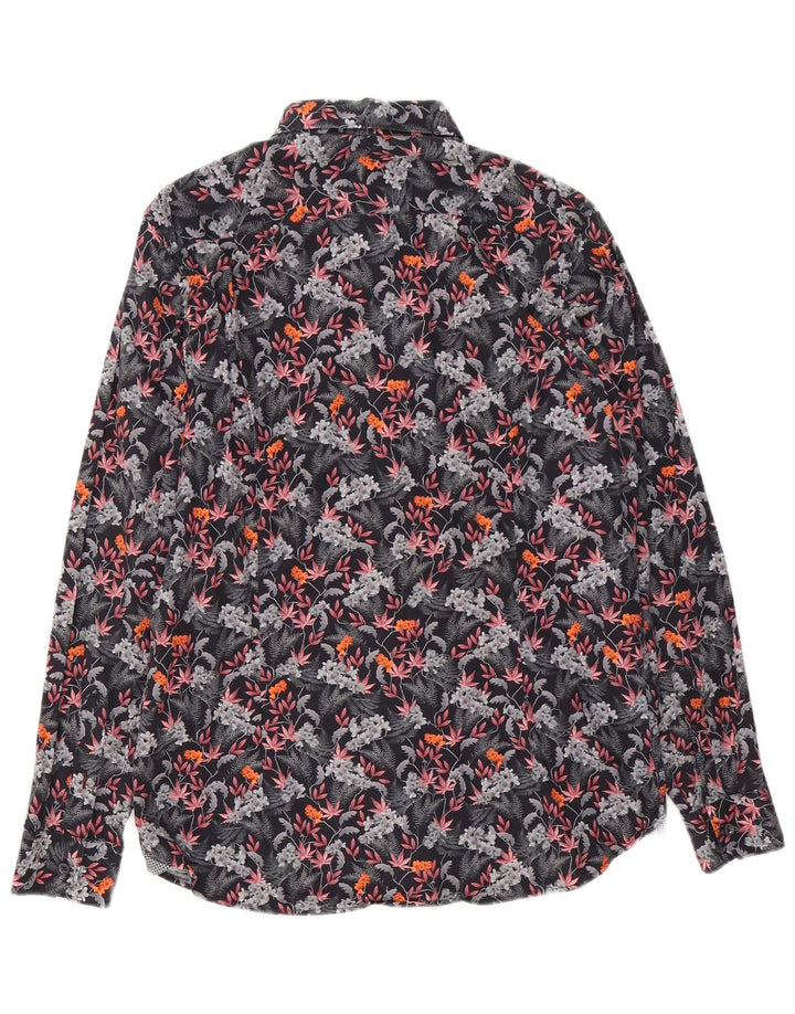 Ted Baker Chemise Homme Taille 4 Grand Coton Floral Multicolore