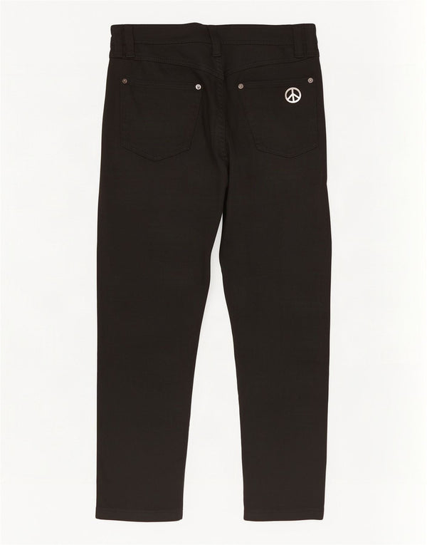 Pantaloni casual slim fit da uomo Moschino W32 L28 neri moderni