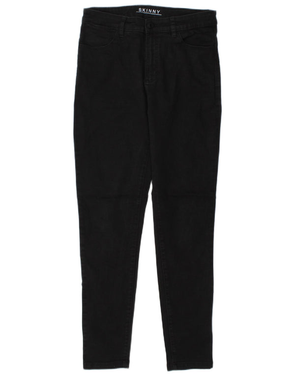 Marks & Spencer Mens Skinny Casual Trousers UK 10 Small W27 L29 Black
