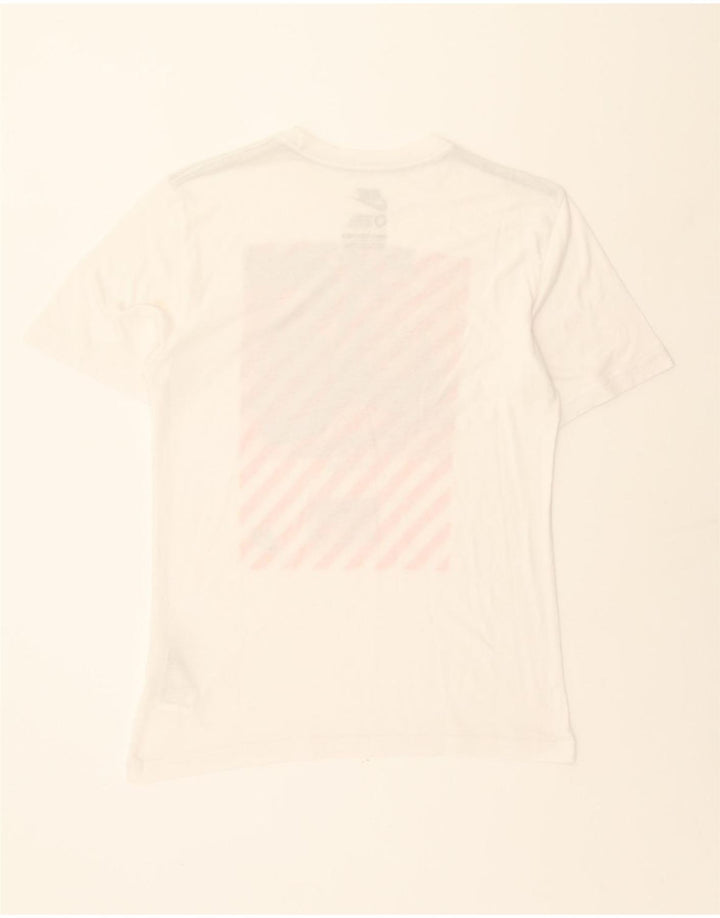NIKE Mens Regular Fit Graphic T-Shirt Top Medium White Polyester Vintage Nike and Second-Hand Nike from Messina Hembry 