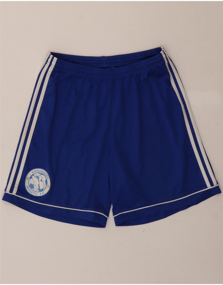 ADIDAS Mens Climalite Sport Shorts Large Blue Polyester Vintage Adidas and Second-Hand Adidas from Messina Hembry 