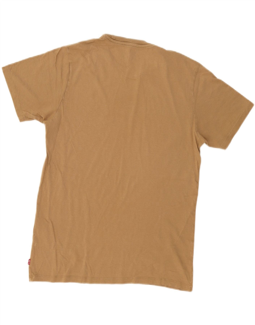 Levi's Mens Graphic T-Shirt Top Medium Beige Cotton