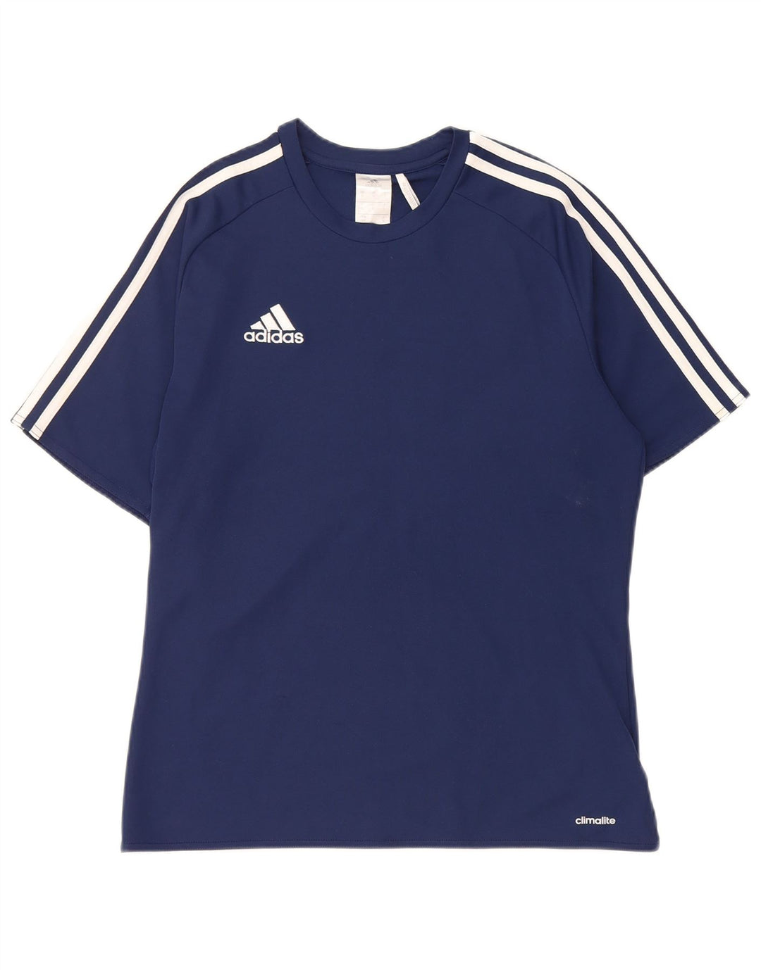 Adidas Mens Climalite T-Shirt Top Small Navy Blue Polyester