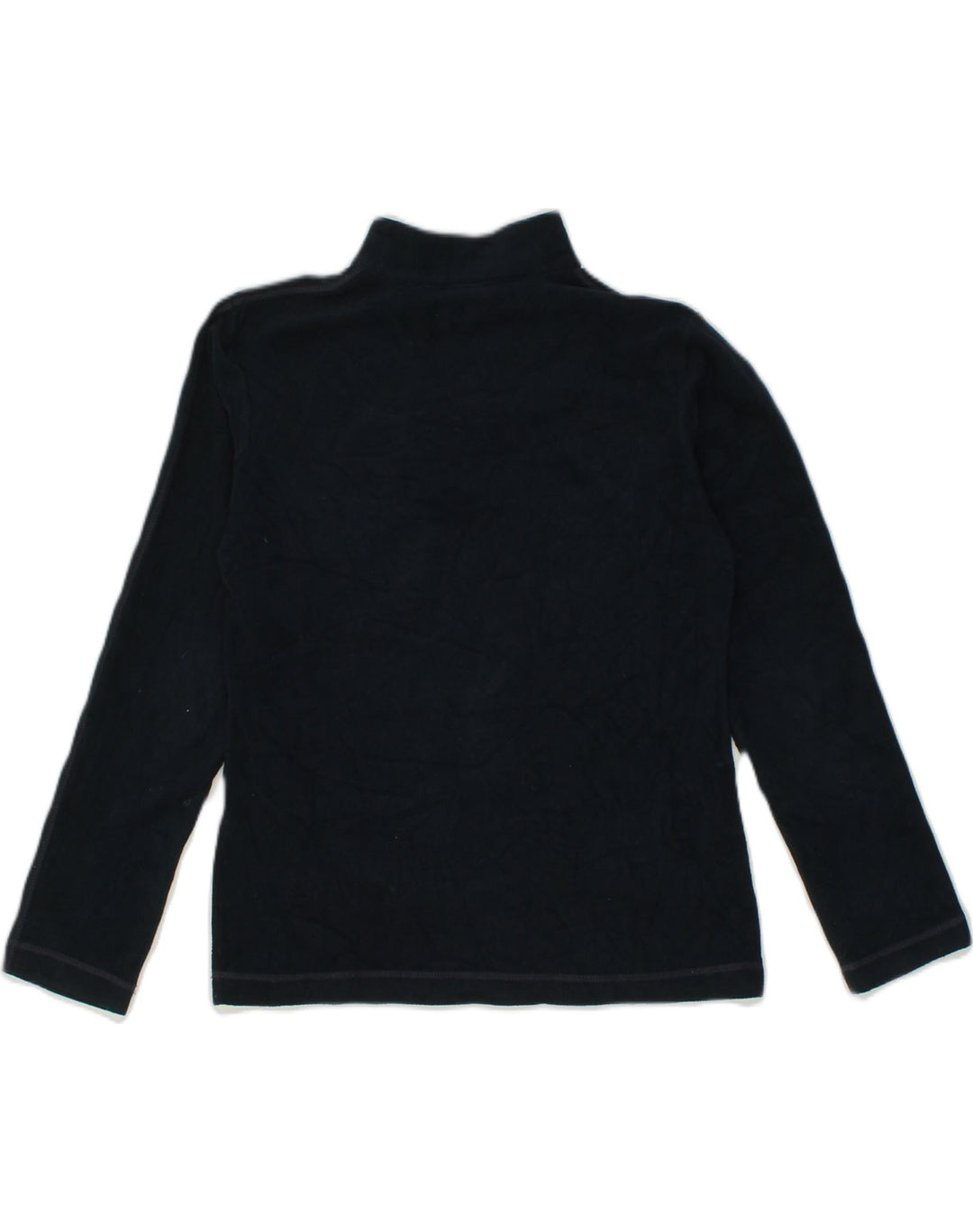 CHAMPION Womens Zip Neck Fleece Jumper UK 12 Medium Navy Blue Polyester | Vintage Champion | Thrift | Second-Hand Champion | Used Clothing | Messina Hembry 