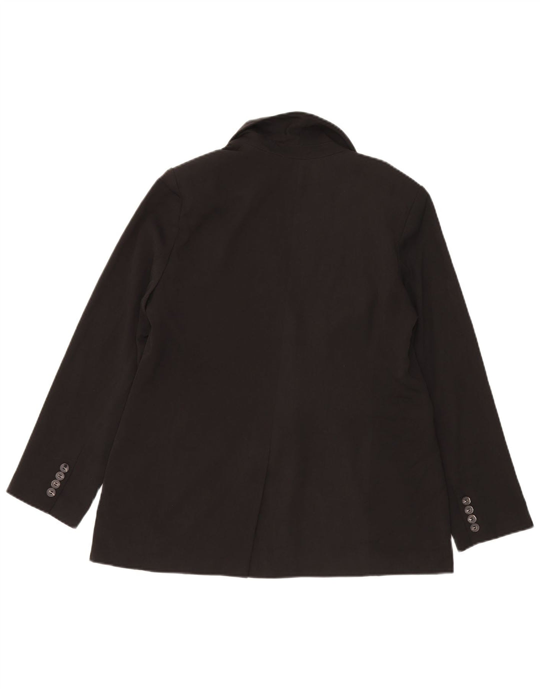 Topshop Womens 1 Button Blazer Jacket UK 14 Medium Black Polyester