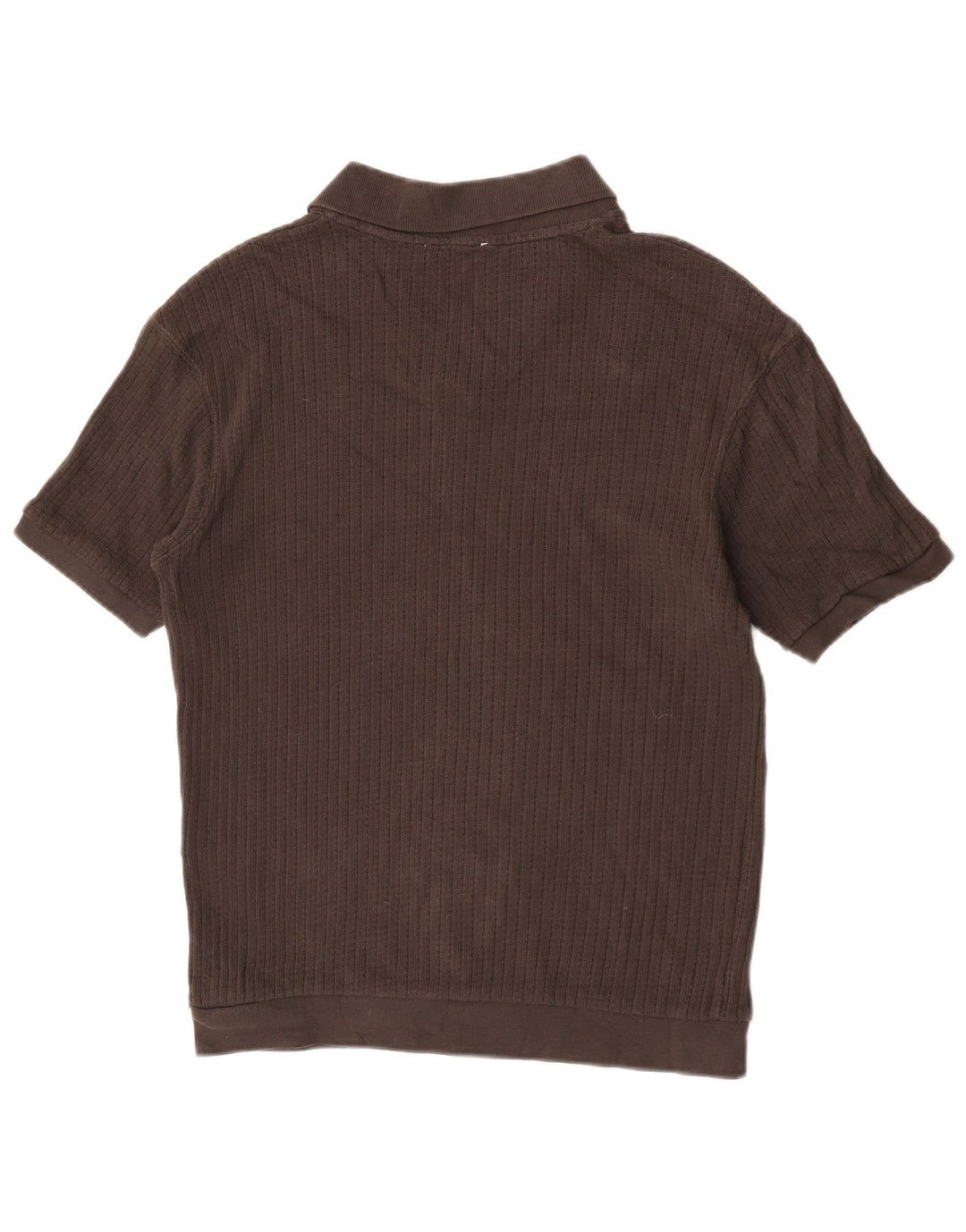 Polo Zara da uomo piccola in cotone marrone