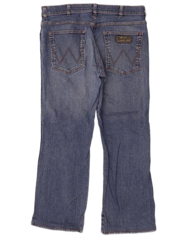 Wrangler Mens Pittsboro Straight Jeans W36 L28 Blue Cotton