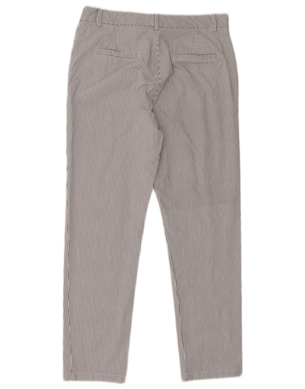 Pantaloni chino da donna Marks & Spencer UK 12 medi W32 L28 a righe bianche