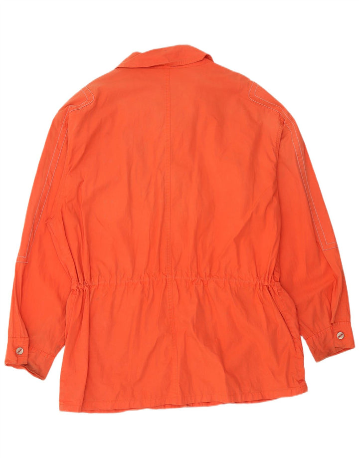 QUARRY Mens Utility Jacket UK 42 XL Orange Cotton