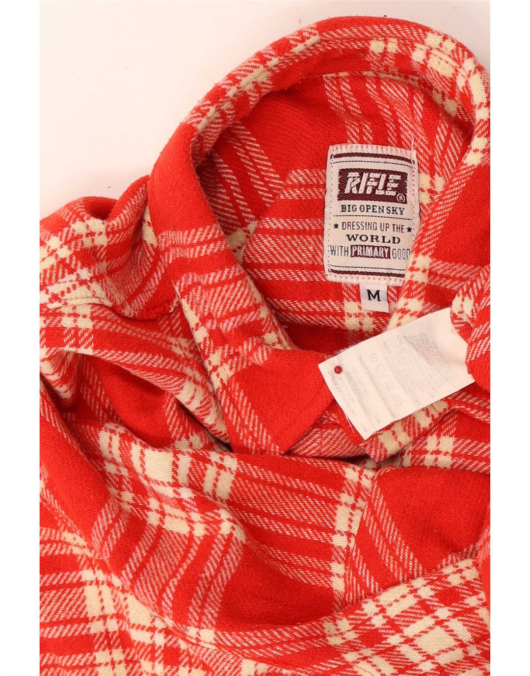 Rifle Chemise surchemise pour homme à carreaux rouges moyens en acrylique