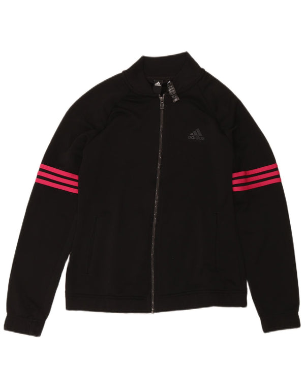 Adidas Veste de survêtement pour femme UK 12/14 Medium Noir Polyester