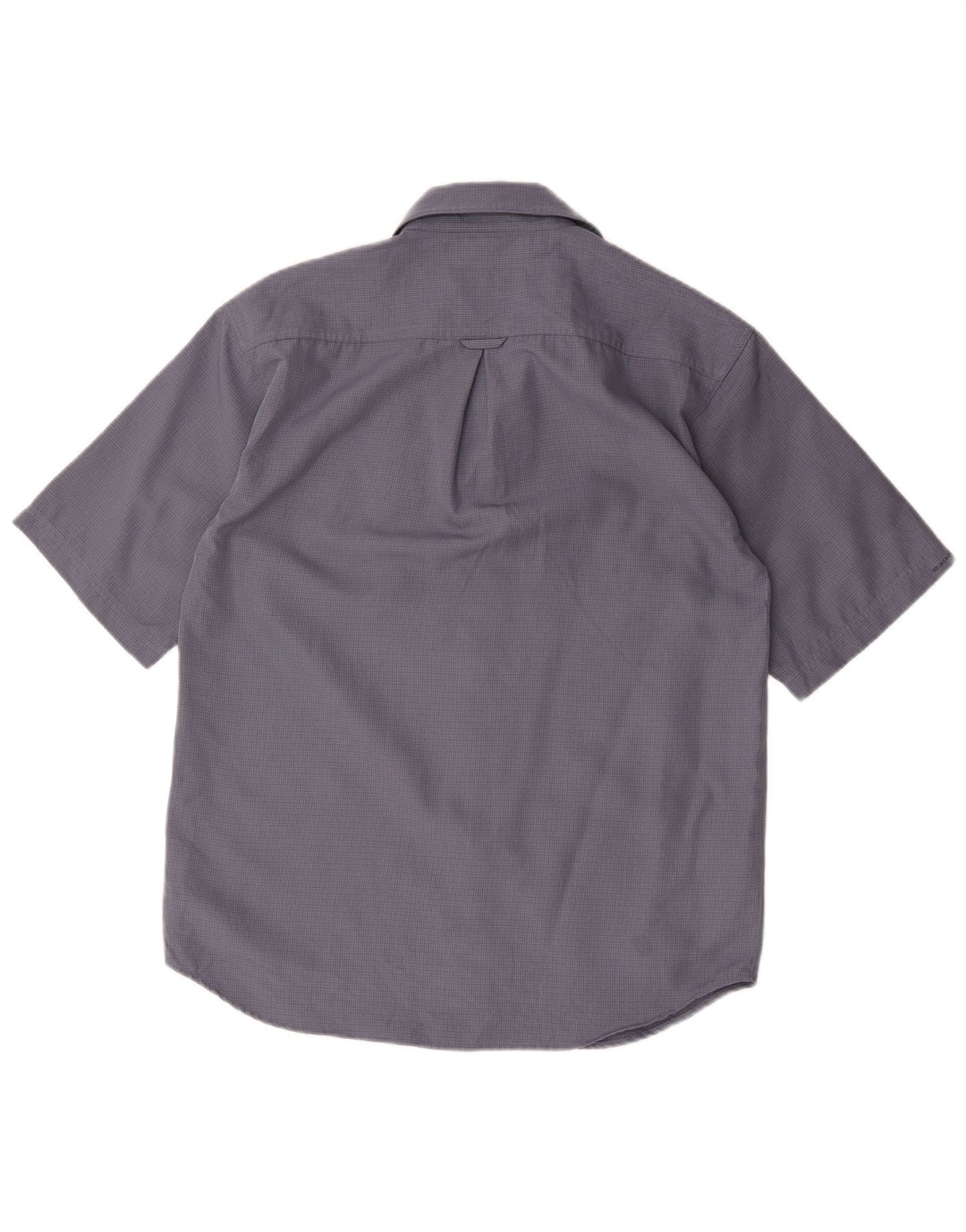 Columbia Chemise à Manches Courtes Homme Petit Bleu Vichy Polyester