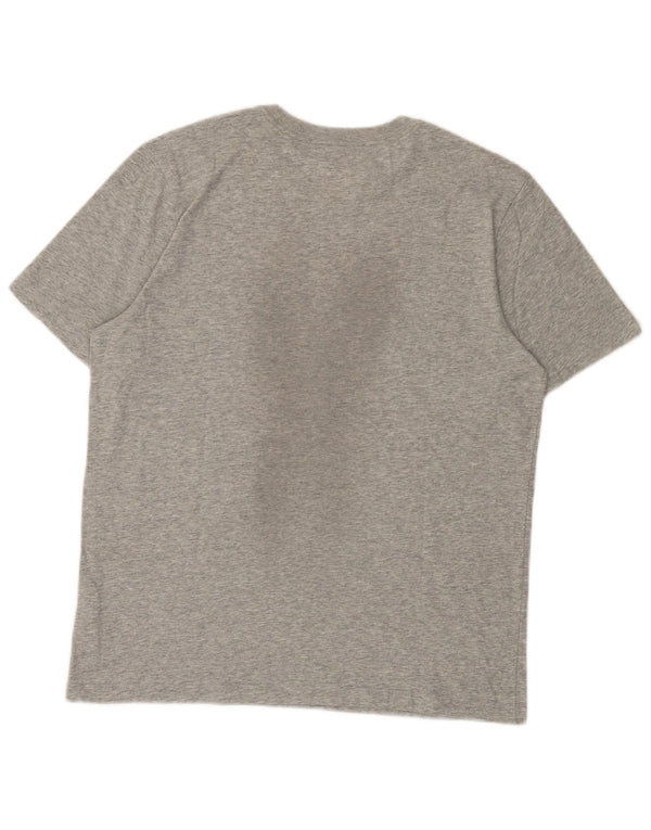 Nike Mens Dri Fit Graphic T-Shirt Top Medium Grey Flecked Cotton