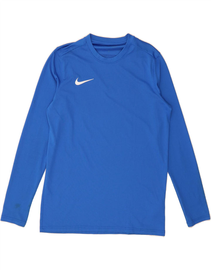 NIKE Womens Top Long Sleeve UK 16 Large Blue Polyester Vintage Nike and Second-Hand Nike from Messina Hembry 