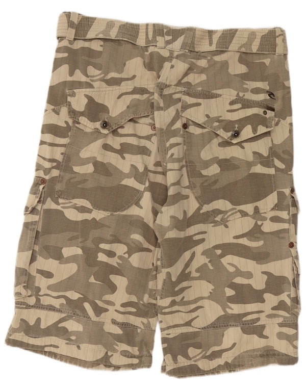 Pantaloncini cargo da uomo Rip Curl W36 Large Beige Camouflage Cotton