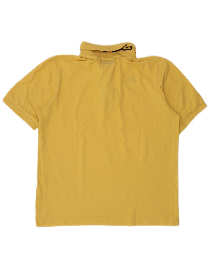 KAPPA Mens Polo Shirt Medium Yellow Cotton