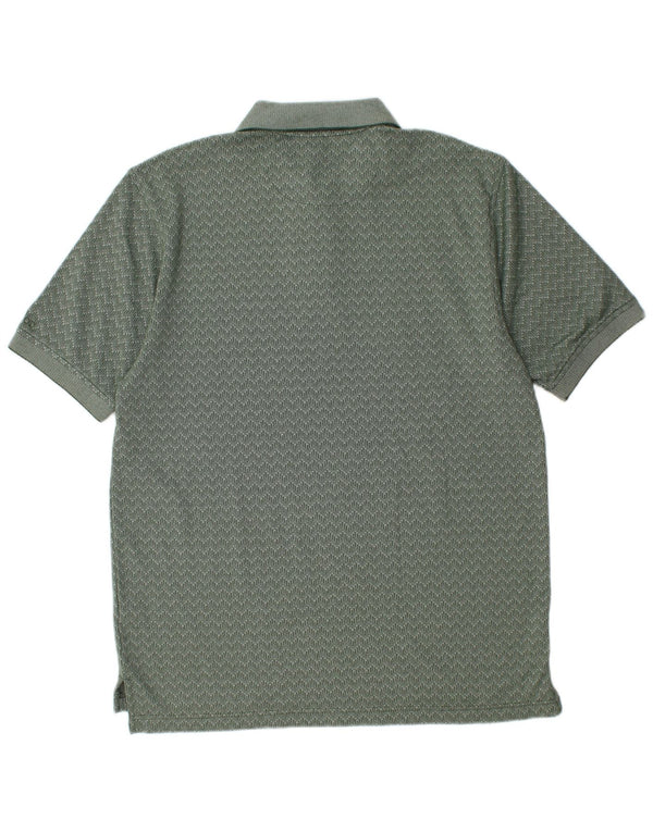 Polo Izod Hombre Algodón Chevron Verde Medio