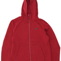 Felpa con cappuccio e zip Nike da uomo in cotone rosso medio