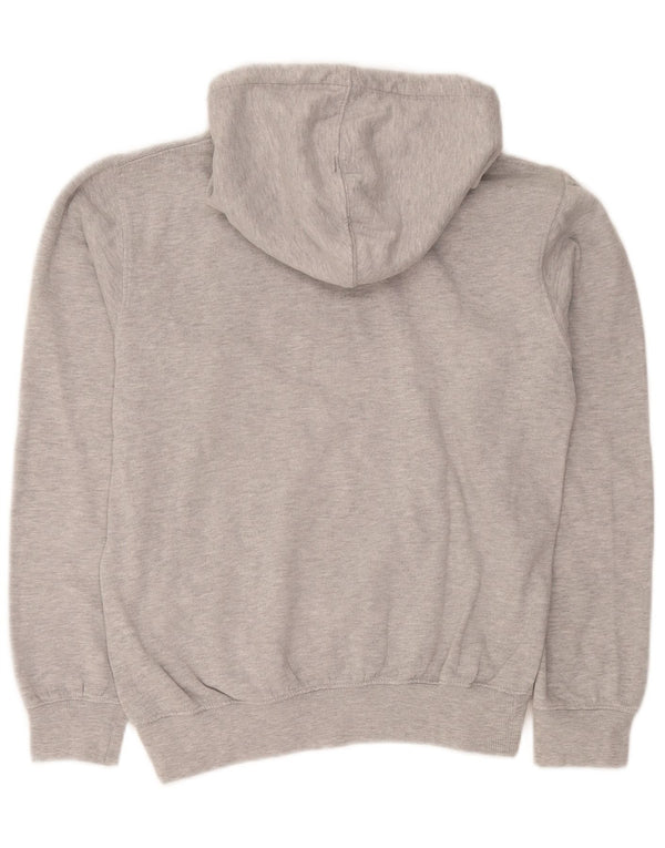 Hard Rock Cafe Womens Lisbon Graphic Hoodie Jumper UK 14 Medium Grey Cotton
