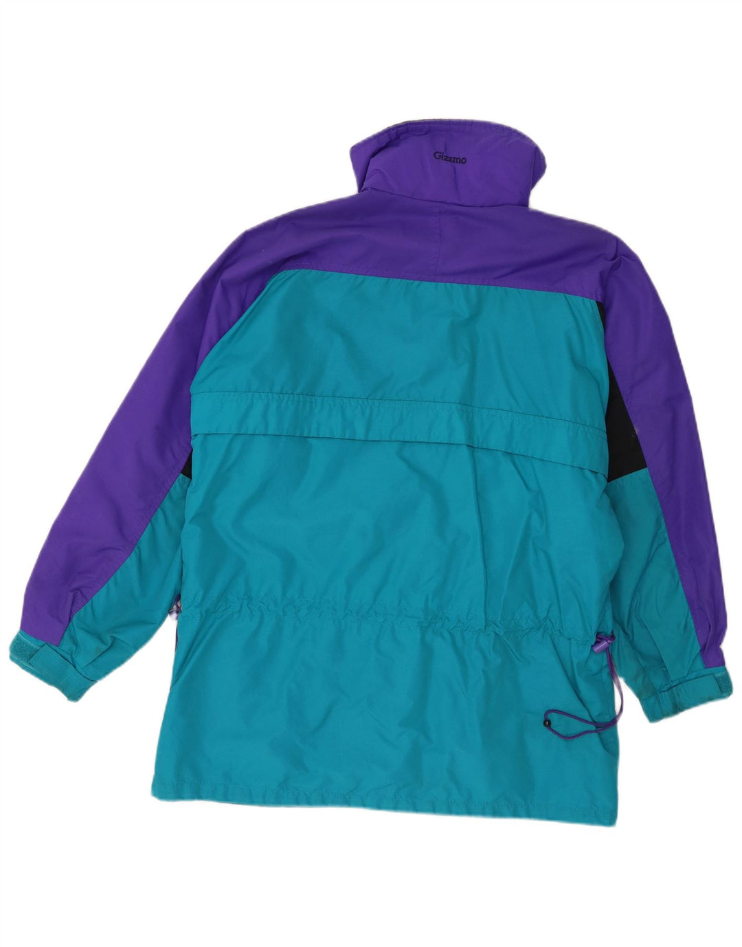 Columbia Womens Oversized Ski Jacket UK 14 Medium Turquoise Colourblock