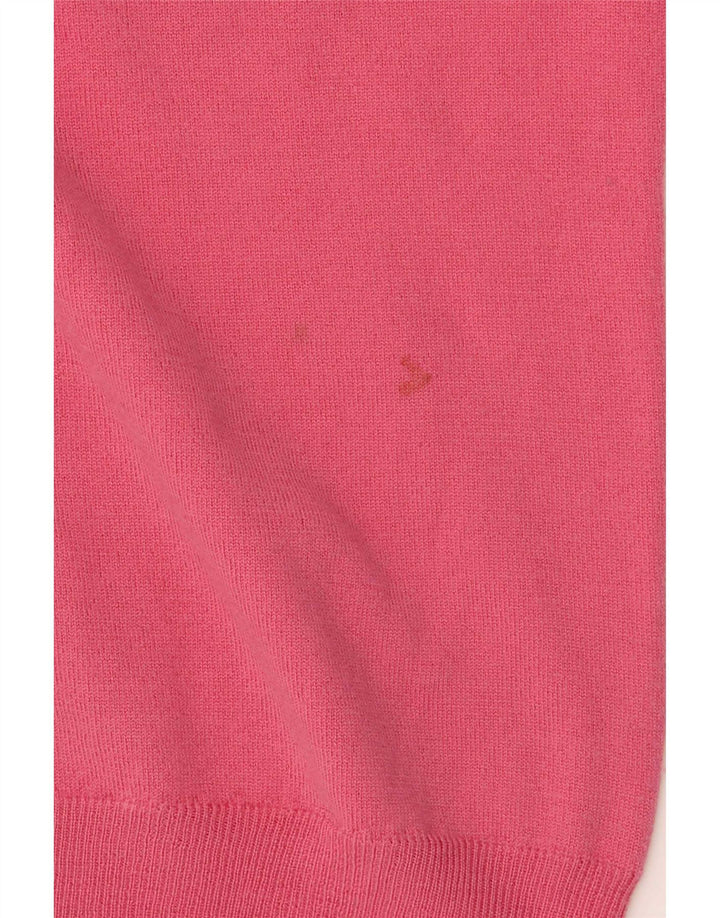 Fred Perry Dame V-hals sweater UK 12 Medium Pink