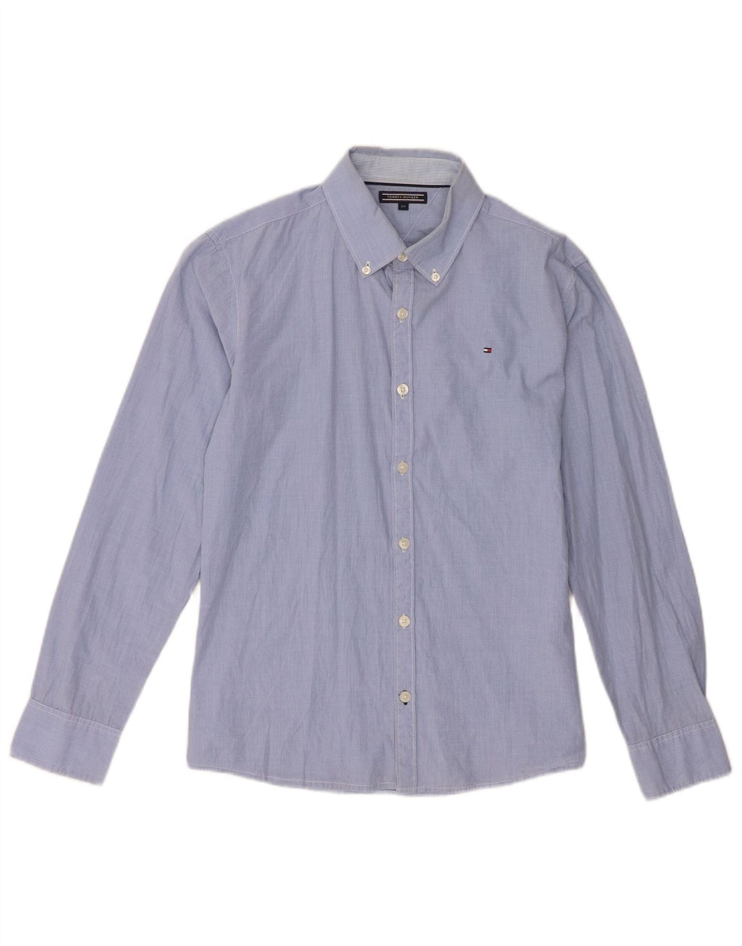 Tommy Hilfiger Boys Shirt 14-15 Years Blue Gingham