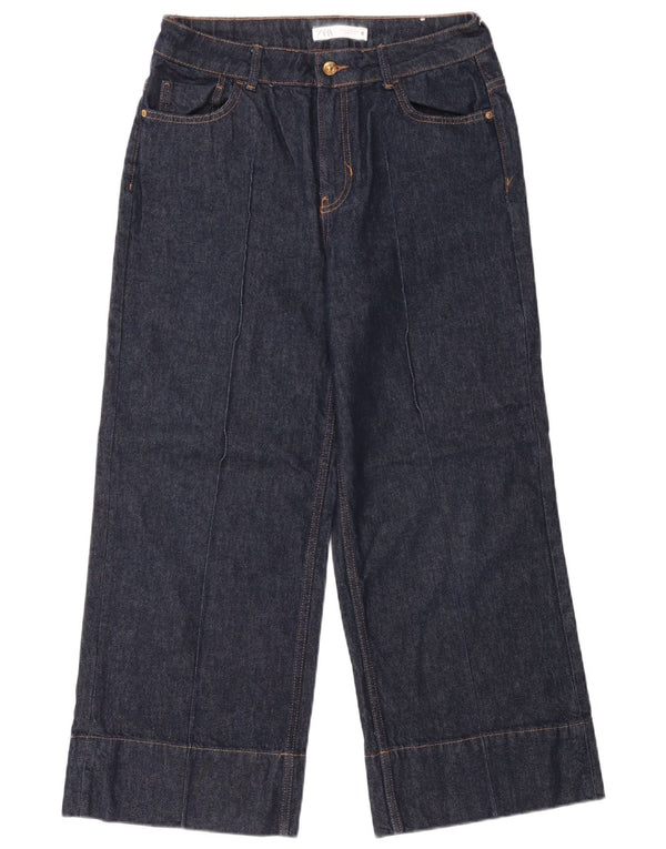 Zara Womens Loose Jeans EU 40 Medium W30 L27 Navy Blue Cotton