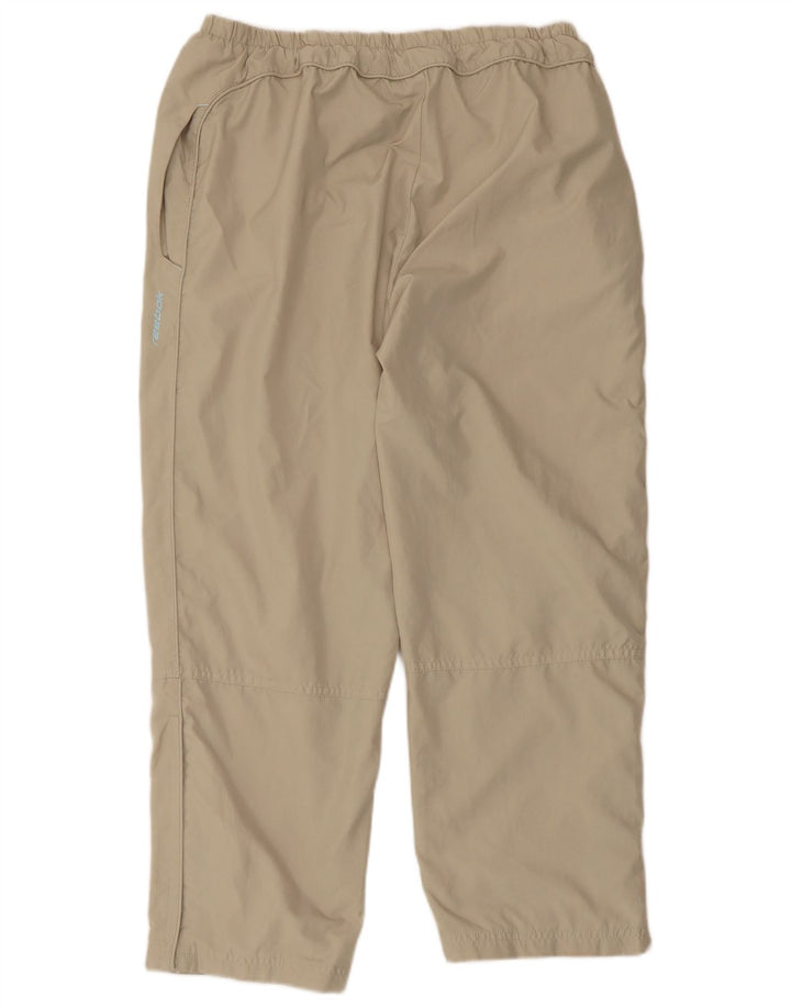 Reebok Womens Tracksuit Trousers UK 18 XL Beige Polyester