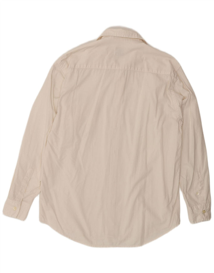 Brooksfield Herrenhemd Mittelbeige Nadelstreifen-Baumwolle