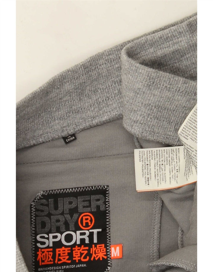 Pantaloni da tuta da uomo con grafica Superdry Joggers grigio medio color block