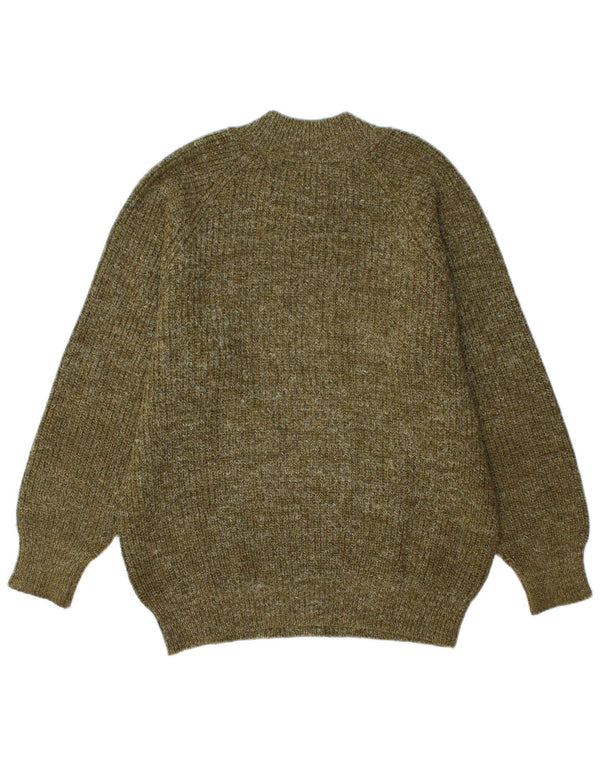 AUSTRALIAN L'ALPINA Mens Crew Neck Jumper Sweater IT 48 Medium Khaki