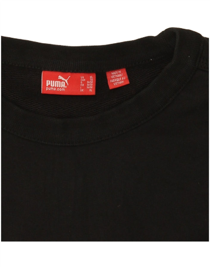Puma Mens Graphic Sweatshirt Jumper XL Black