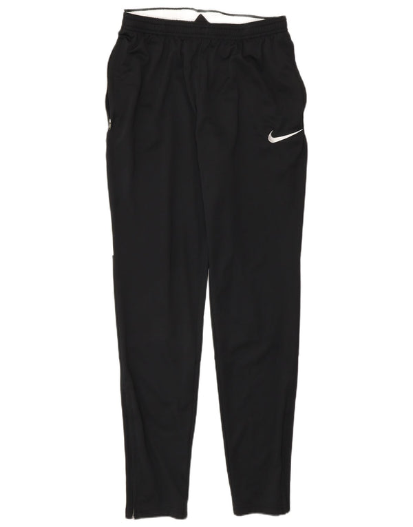 Nike Mens Dri Fit Tracksuit Trousers Small Black Colourblock Polyester