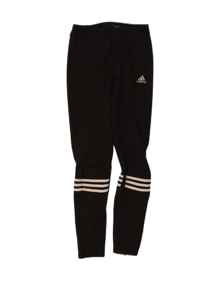 ADIDAS Womens Leggings UK 14 Medium Black Vintage Adidas and Second-Hand Adidas from Messina Hembry 