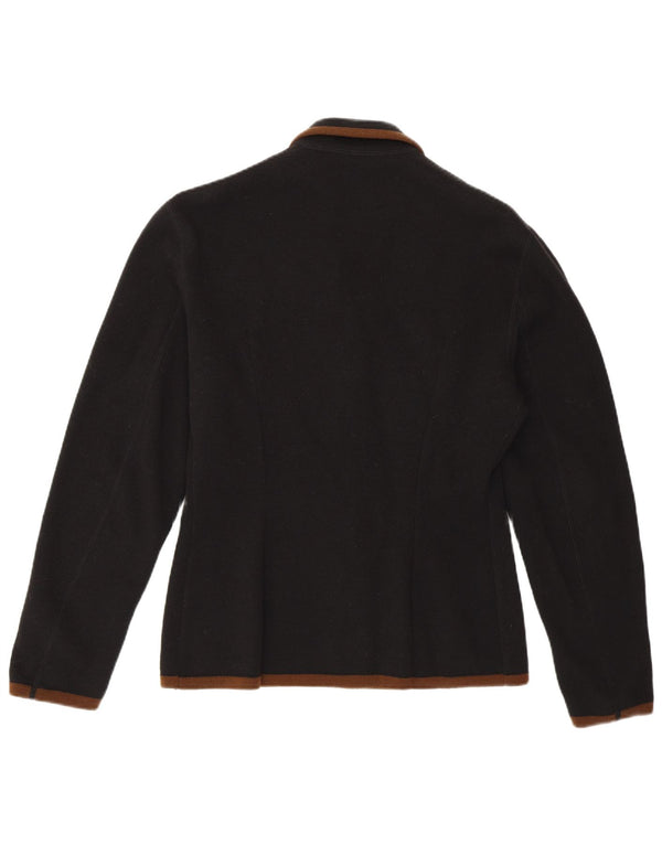 Vintage Womens Cardigan Sweater UK 16 Large Black New Wool