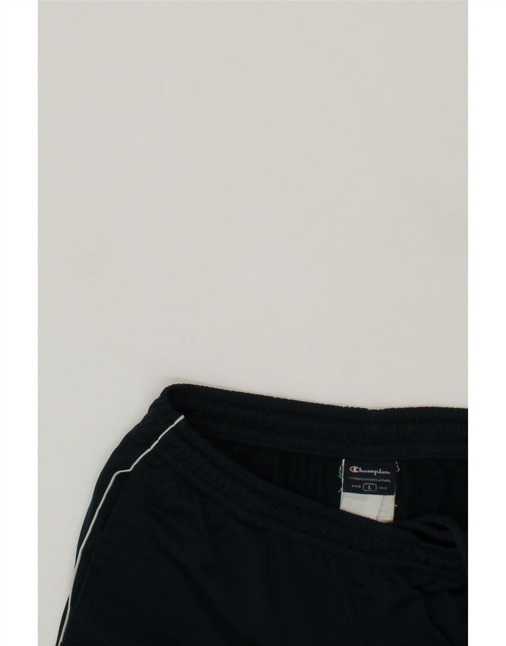 CHAMPION Mens Tracksuit Trousers Large Navy Blue Polyester Vintage Champion and Second-Hand Champion from Messina Hembry 