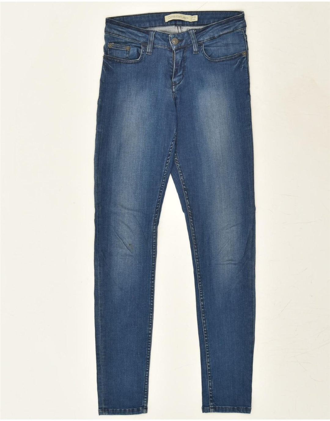 CALVIN KLEIN Womens Skinny Jeans W26 L30  Blue | Vintage Calvin Klein | Thrift | Second-Hand Calvin Klein | Used Clothing | Messina Hembry 
