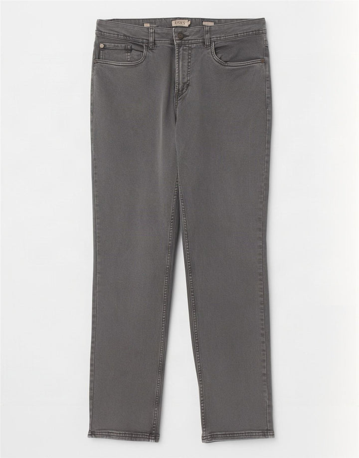 Dacks Herre Slim Jeans IT 52 XL W34 L31 Grå Bomuld