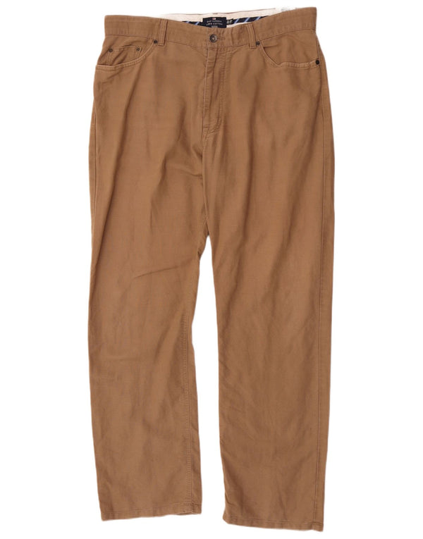 Marks & Spencer Herre Blue Harbor Straight Casual Bukser W36 L31 Brun