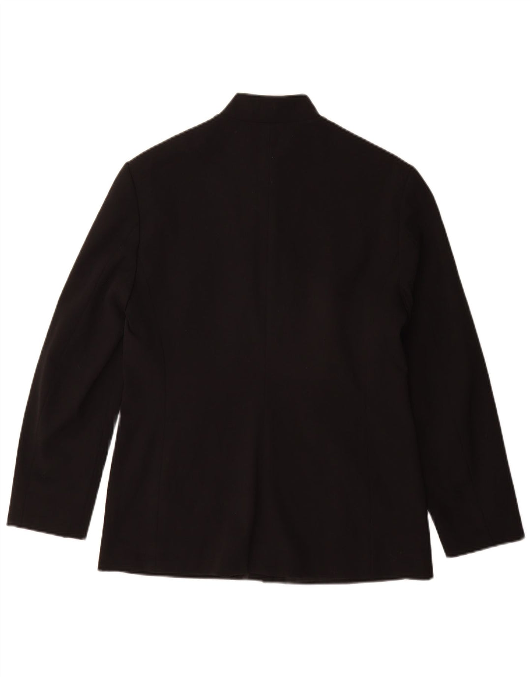 Superior Womens Full Zip Blazer Jacket IT 44 Medium Black Polyamide