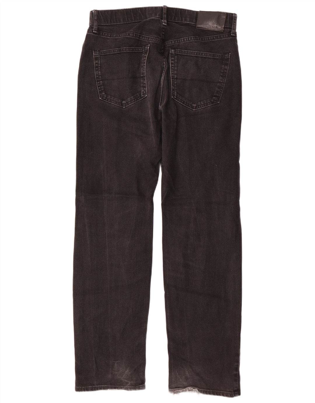 Marks & Spencer Mens Regular Straight Jeans W32 L31 Black Cotton
