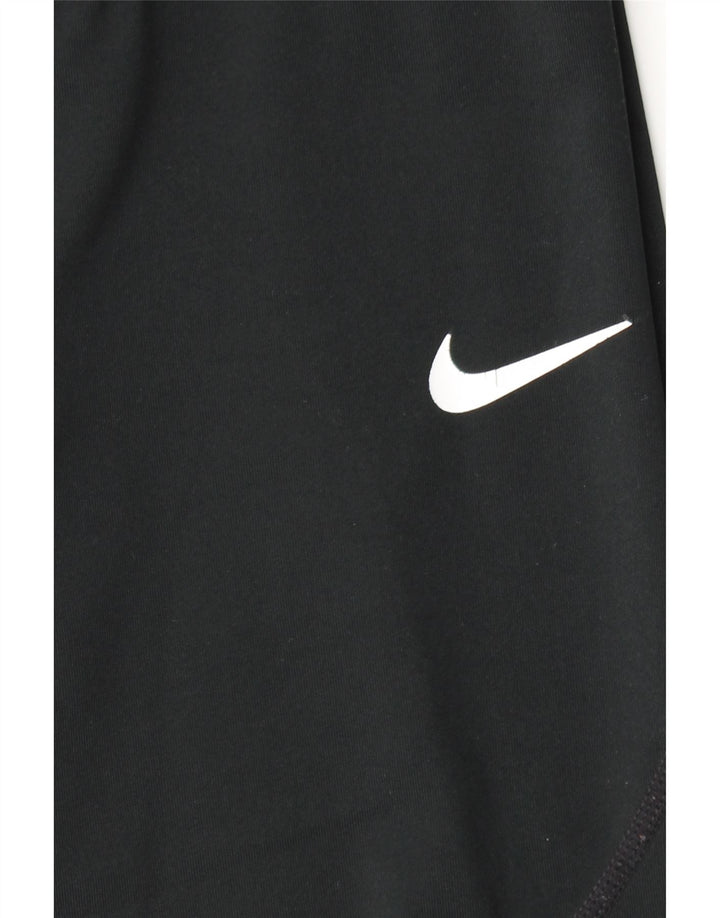 NIKE Womens Graphic Leggings UK 4 XS Black Vintage Nike and Second-Hand Nike from Messina Hembry 